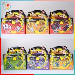 Hộp lắp ráp robot biến hình xe 10 mẫu 9801 PeeKaPaw Toys