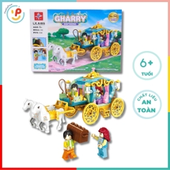 Đồ chơi lắp ráp xe ngựa hoàng gia 358 chi tiết LX.A485 PeeKaPaw Toys