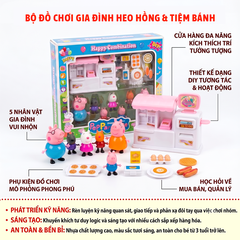 Đồ Chơi Gia Đình Heo Hồng và Cửa hàng mini YM266-34 PeeKaPaw Toys