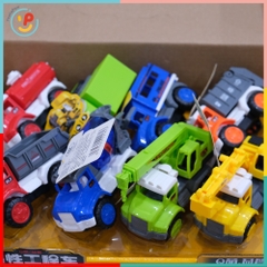 Hộp 8 xe công trình chạy trớn mini 651 PeeKaPaw Toys