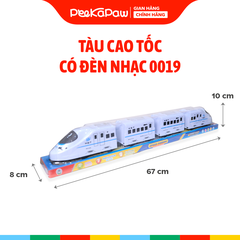 Tàu cao tốc chạy pin có đèn nhạc 67cm 019 PeeKaPaw Toys