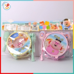Đồ chơi trống mini có lục lạc cho bé 733A205 PeeKaPaw Toys