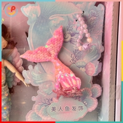 Búp bê nàng tiên cá váy sequin lấp lánh kèm hộp sò phụ kiện 1688-105 PeeKaPaw Toys