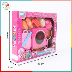 Hộp Đồ Chơi Bếp 9 Món Bếp Ga Bếp Điện Trái Cây Cắt 589 PeeKaPaw Toys
