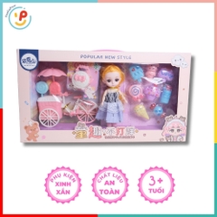 Hộp đồ chơi búp bê và phụ kiện xe kem ngọt ngào 6631A PeeKaPaw Toys