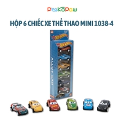 Hộp 6 Xe Thể Thao Mini Chạy Đà Trớn 1038-4 PeeKaPaw Toys