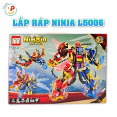 Đồ chơi lắp ráp robot Ninja 3 trong 1 384 chi tiết L5006 PeeKaPaw Toys