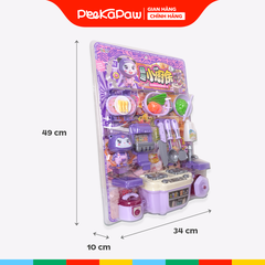 Vỉ đồ chơi nhà bếp thỏ tím máy làm kem lò nướng PeeKaPaw Toys