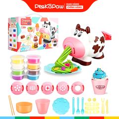 Đồ chơi Đất sét khuôn nặn Bò sữa cán sợi mì 666-7 PeeKaPaw Toys