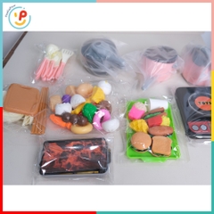 Đồ chơi nấu ăn nhà bếp cho bé 69 chi tiết bếp từ dùng pin có âm thanh 567 PeeKaPaw Toys