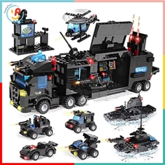 Bộ Lắp Ráp City SWAT Super Police LX.A394 554 Mảnh 8in1 Kèm 3 Nhân Vật – PeeKaPaw Toys