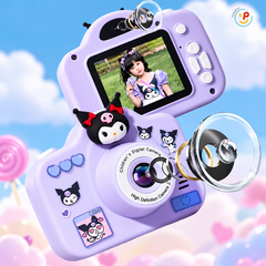 Máy chụp hình Kuromi Cinamoroll Melody đồ chơi 4 chức năng kèm thẻ nhớ 16 GB FQQ-01 PeeKaPaw Toys