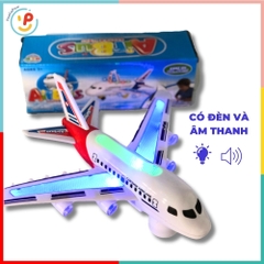 Máy bay Airbus đồ chơi có đèn và âm thanh 777-30 PeeKaPaw Toys