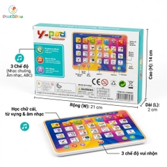 Máy tính bảng ipad đồ chơi cho bé học tiếng Anh bằng âm thanh YS2602D PeeKaPaw Toys