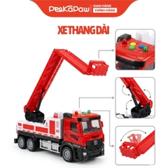Xe Công Trình Mô Hình Có Đèn Âm Thanh Cho Bé Xe Ben Xe Cẩu Xe Thang YJT-NX236 PeeKaPaw Toys