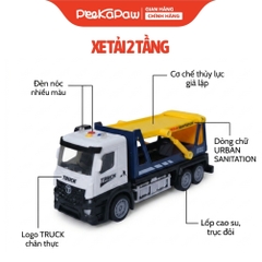 Xe Công Trình Mô Hình Có Đèn Âm Thanh Cho Bé Xe Ben Xe Cẩu Xe Thang YJT-NX236 PeeKaPaw Toys