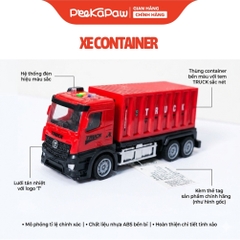 Xe Công Trình Mô Hình Có Đèn Âm Thanh Cho Bé Xe Ben Xe Cẩu Xe Thang YJT-NX236 PeeKaPaw Toys