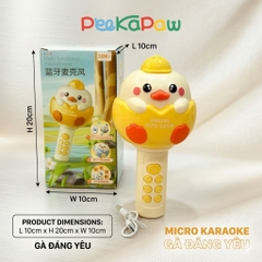 Micro karaoke cho bé Gà vàng đáng yêu Y88-9 PeeKaPaw Toys