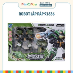 Robot Biến Hình 91836 Lắp Ráp Xe Thành Robot 5 Mẫu Cho Bé PeeKaPaw Toys