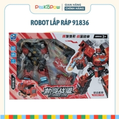 Robot Biến Hình 91836 Lắp Ráp Xe Thành Robot 5 Mẫu Cho Bé PeeKaPaw Toys