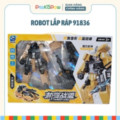 Robot Biến Hình 91836 Lắp Ráp Xe Thành Robot 5 Mẫu Cho Bé PeeKaPaw Toys