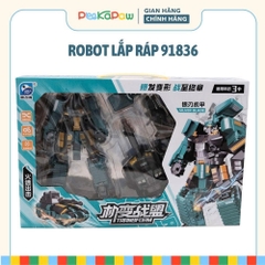 Robot Biến Hình 91836 Lắp Ráp Xe Thành Robot 5 Mẫu Cho Bé PeeKaPaw Toys