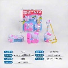 Đồ chơi 3 món Mèo Hello Kitty đàn guitar điện thoại có nhạc vui nhộn 1203 PeeKaPaw Toys