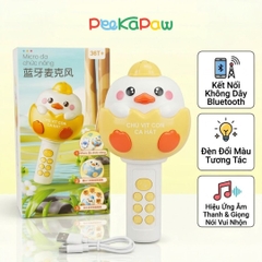 Micro karaoke cho bé Gà vàng đáng yêu Y88-9 PeeKaPaw Toys