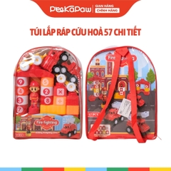 Đồ Chơi Xếp Hình Khối Sáng Tạo Chủ Đề Cảnh Sát Giao Thông - Công Trường T600 PeeKaPaw