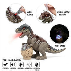 Khủng Long Điều Khiển Phun Khói Có Cánh Đèn Âm Thanh 8823Y PeeKaPaw Toys