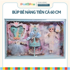Búp Bê Công Chúa Nàng Tiên Cá 60cm Chủ Đề Đại Dương 598-193 PeeKaPaw Toys