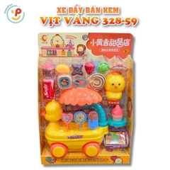 Bộ xe đẩy bán kem vịt vàng 328-59 kèm phụ kiện – Peekapaw Toys
