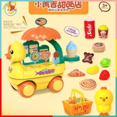 Bộ xe đẩy bán kem vịt vàng 328-59 kèm phụ kiện – Peekapaw Toys