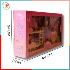 Bộ búp bê công chúa A286-78 kèm phụ kiện trang điểm và giường ngủ – PeeKaPaw Toys