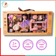 Bộ búp bê công chúa 678-21 kèm phụ kiện phòng ngủ dễ thương cho bé – PeeKaPaw Toys