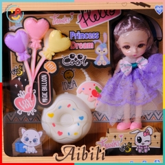 Bộ búp bê công chúa 678-21 kèm phụ kiện phòng ngủ dễ thương cho bé – PeeKaPaw Toys