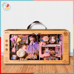 Bộ búp bê công chúa 678-21 kèm phụ kiện phòng ngủ dễ thương cho bé – PeeKaPaw Toys