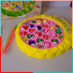 Trò chơi câu cá điện tử 2516 xoay tự động kèm 4 cần câu cho bé – PeeKaPaw Toys