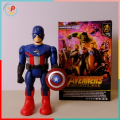 Đồ chơi siêu nhân Avengers 810 có đèn nhạc đi bộ mô hình siêu anh hùng Người nhện Captain Amercian– PeeKaPaw Toys
