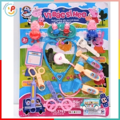 Vỉ đồ chơi dụng cụ bác sĩ đồ chơi nhập vai cho bé hàng Việt Nam PeeKaPaw Toys