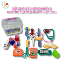 Hộp đồ chơi bác sĩ Heo Hồng 0332 kèm phụ kiện đồ chơi nhập vai hàng Việt Nam– PeeKaPaw Toys