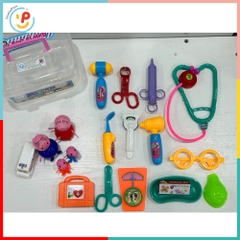 Hộp đồ chơi bác sĩ Heo Hồng 0332 kèm phụ kiện đồ chơi nhập vai hàng Việt Nam– PeeKaPaw Toys