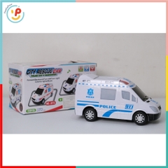 Xe cứu thương chạy pin có đèn âm thanh 872 PeeKaPaw Toys