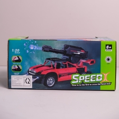 Xe cảnh sát điều khiển pin sạc có đèn phun khói 950-13A PeeKaPaw Toys