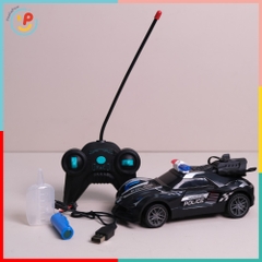 Xe cảnh sát điều khiển pin sạc có đèn phun khói 950-13A PeeKaPaw Toys