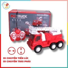 Xe cứu hoả thang nâng điều khiển từ xa pin sạc 9913 PeeKaPaw Toys