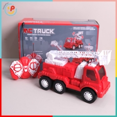 Xe cứu hoả thang nâng điều khiển từ xa pin sạc 9913 PeeKaPaw Toys
