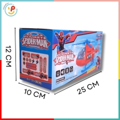 Máy Bay Trực Thăng Spiderman 2313 Có Đèn Nhạc Xoay 360 Độ PeeKaPaw Toys