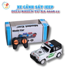 Xe cảnh sát Jeep điều khiển từ xa 6608 PeeKaPaw Toys