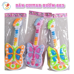 Đàn guitar đồ chơi hình bướm dễ thương cho bé học âm nhạc 663 PeeKaPaw Toys